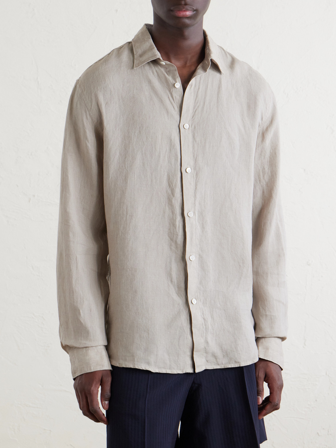  Sunspel - Linen Shirt - Men - Neutrals - S 