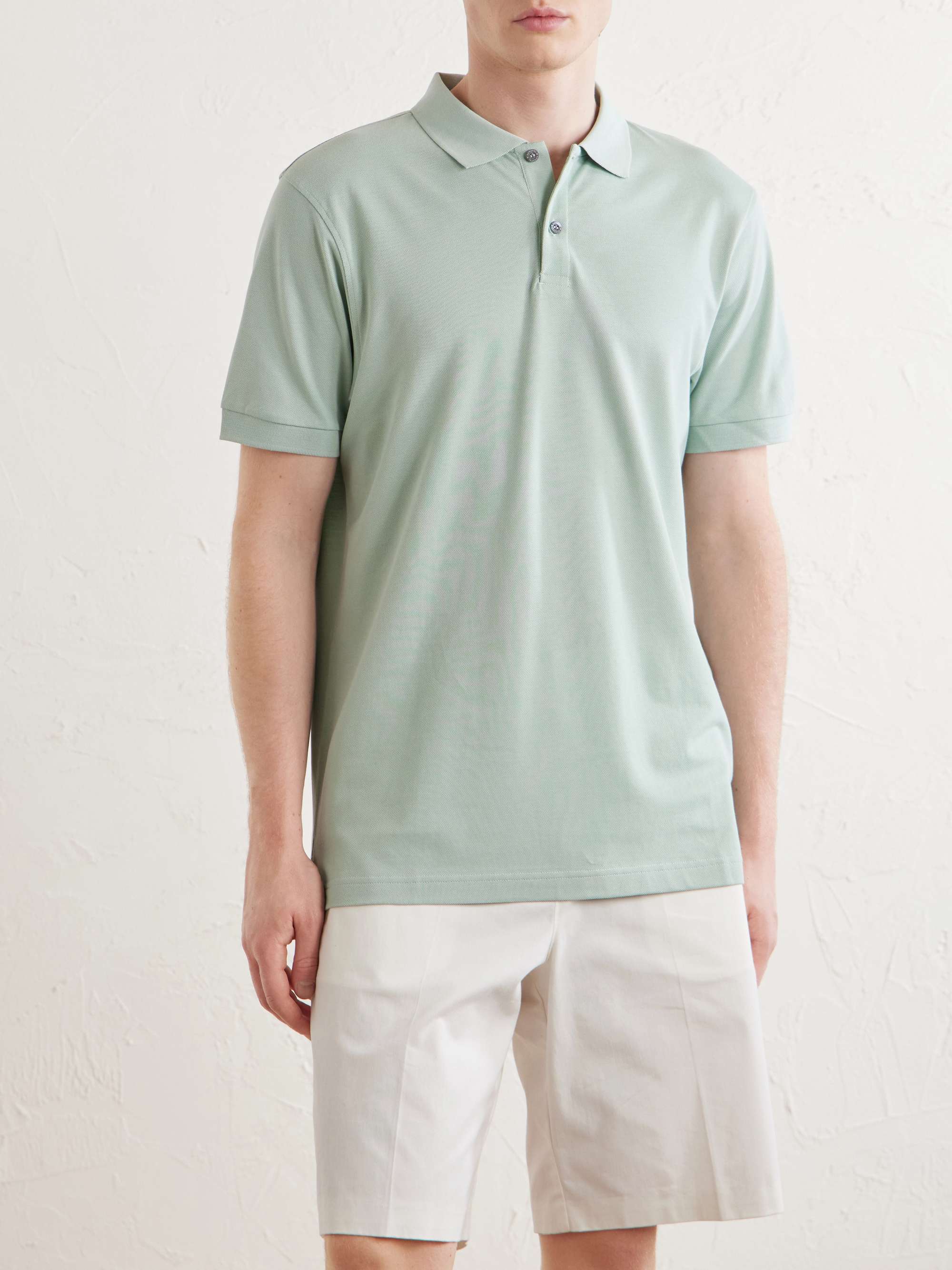 SUNSPEL Cotton-Piqué Polo Shirt