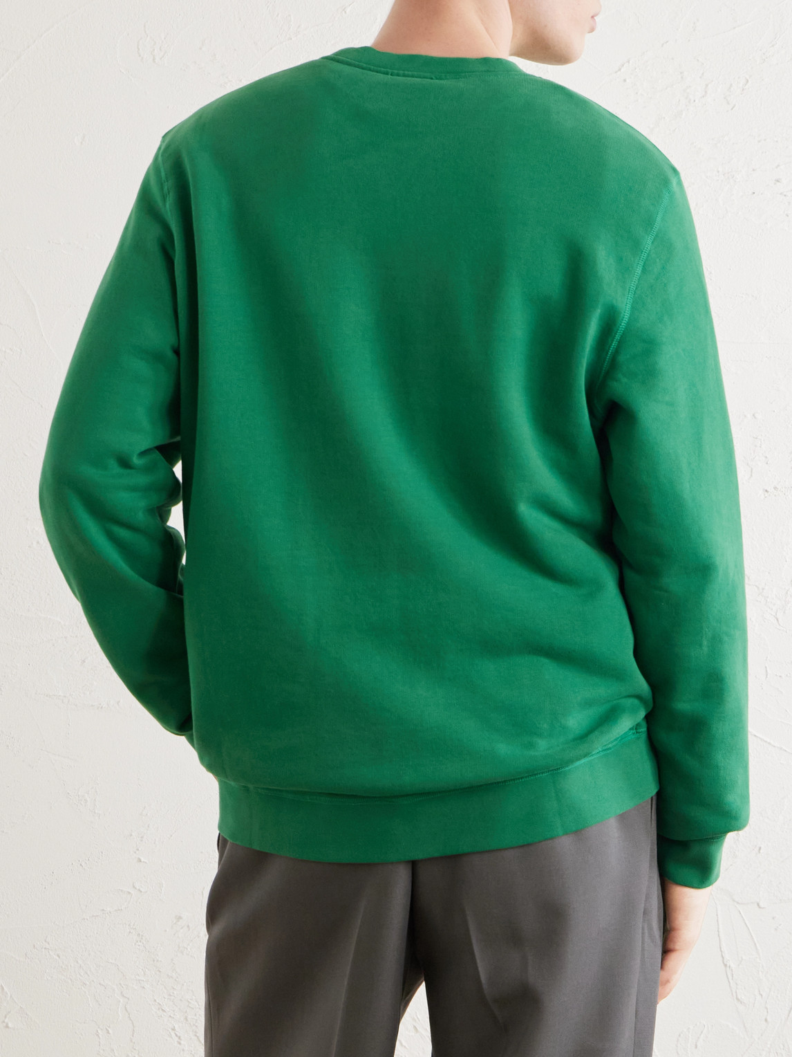  Sunspel - Cotton-jersey Sweatshirt - Men - Green - Xs 