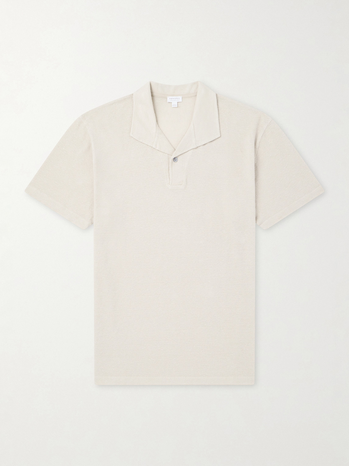 Sunspel – Linen-Piqué Polo Shirt