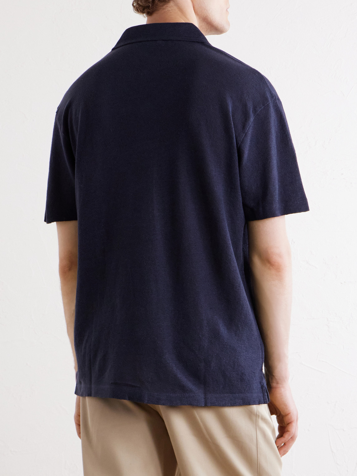 Piqué Polo Shirt Linen