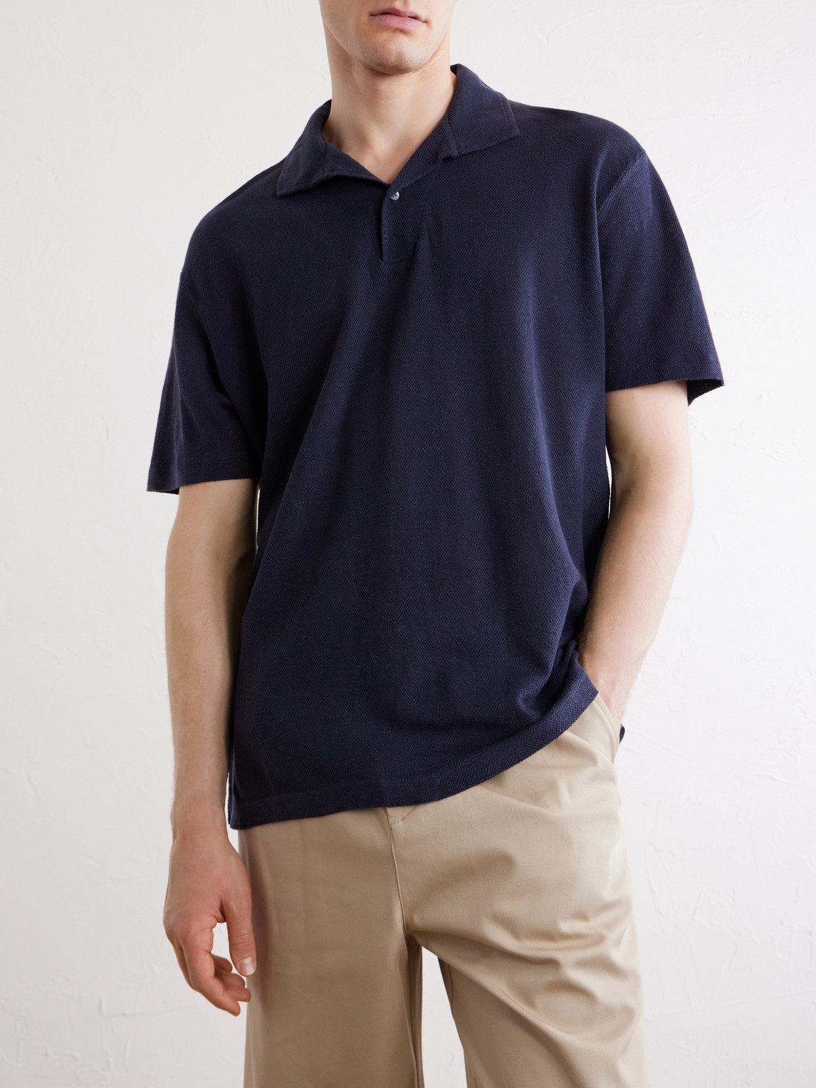 Piqué Polo Shirt Linen