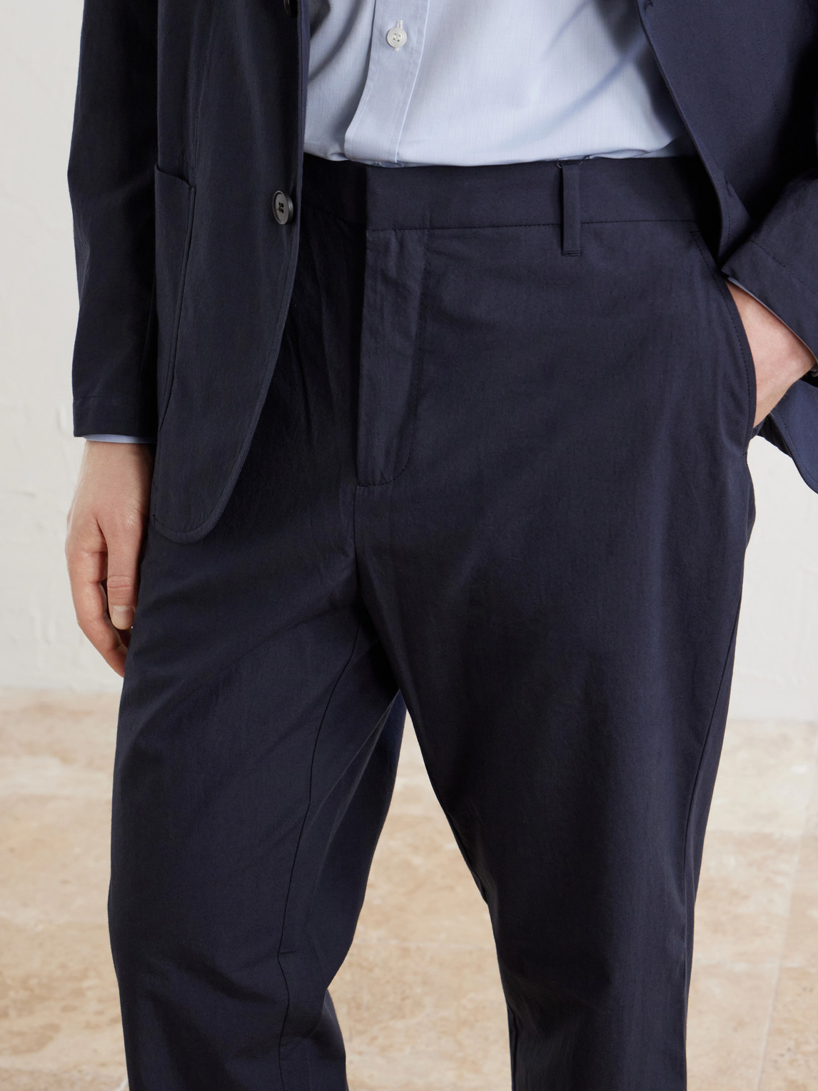 Sunspel Straight-Leg Cotton-Poplin Suit Trousers - Men | Thumbnail 5 Sunspel Straight-Leg Cotton-Poplin Suit Trousers - Men | Thumbnail 5