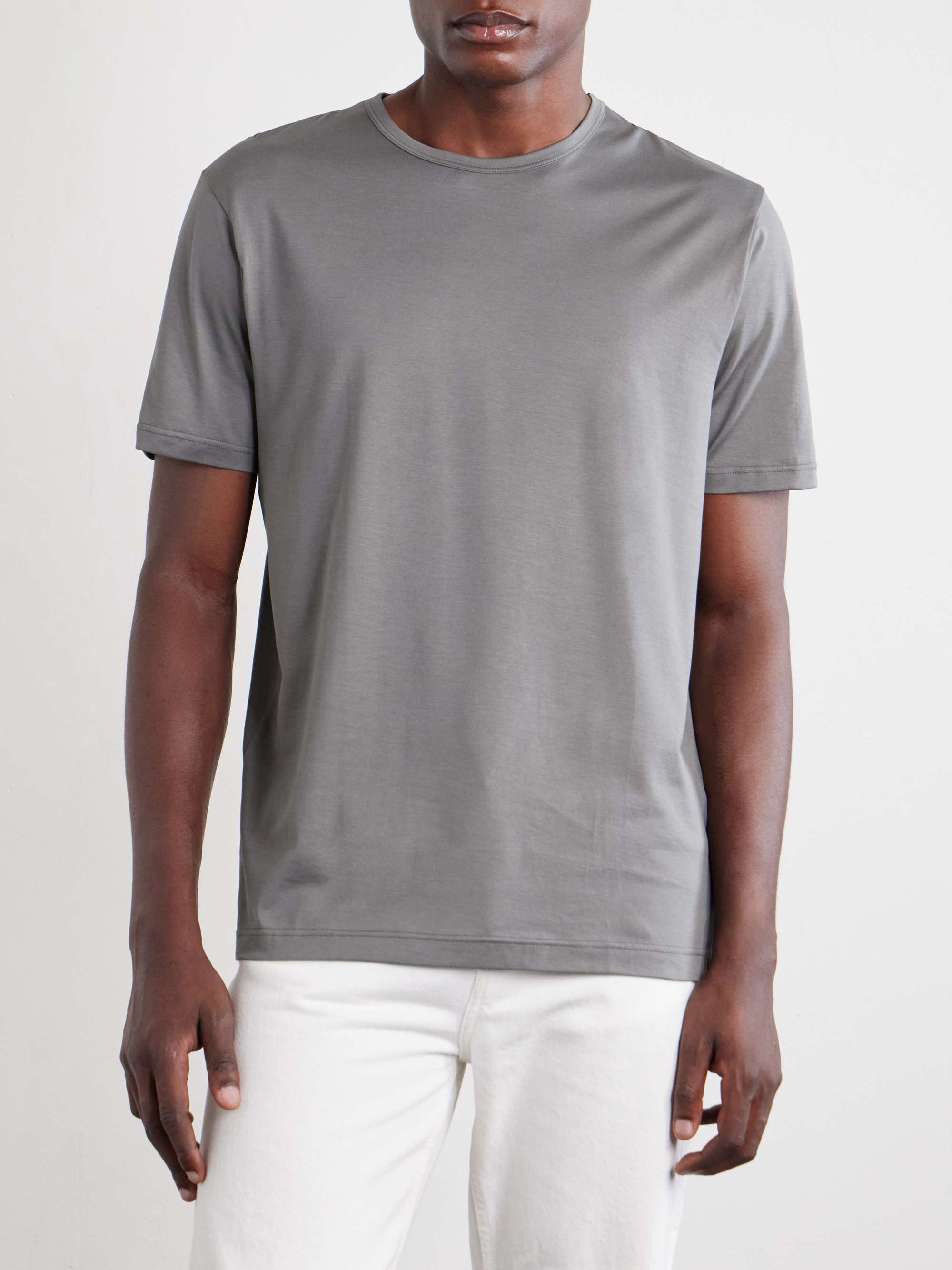 SUNSPEL Supima Cotton-Jersey T-Shirt