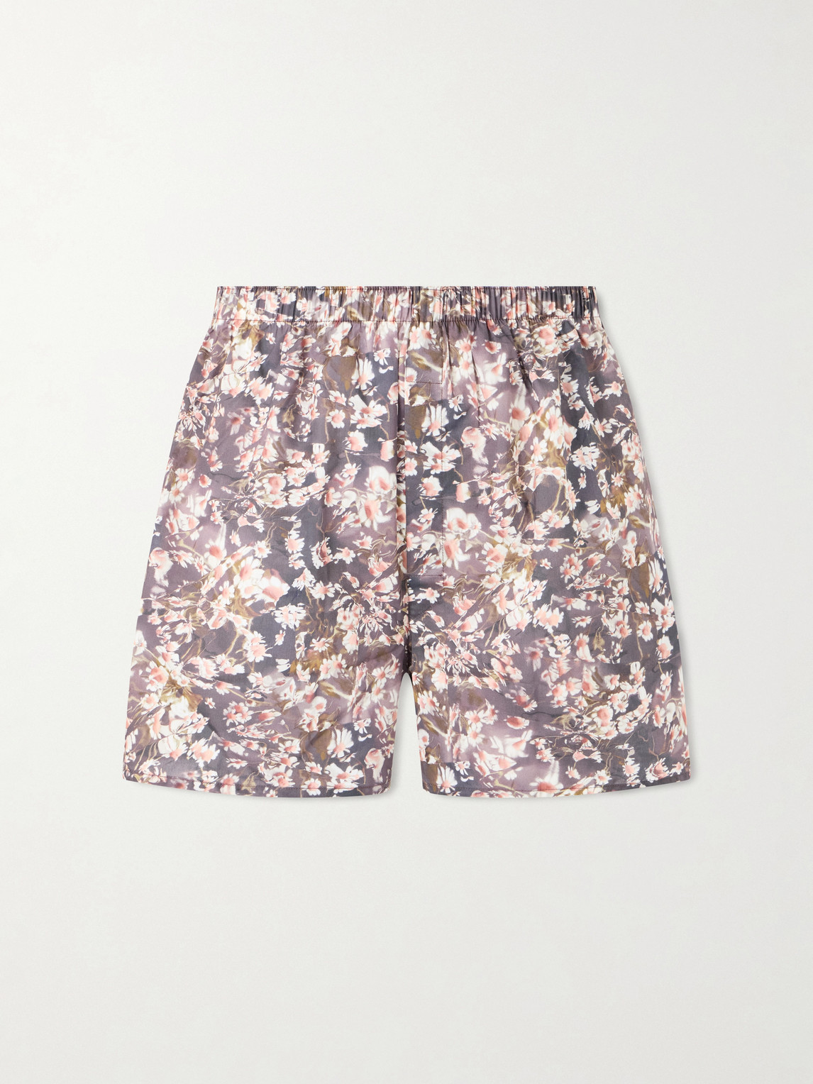 Sunspel Printed Cotton Boxer Shorts In Multi
