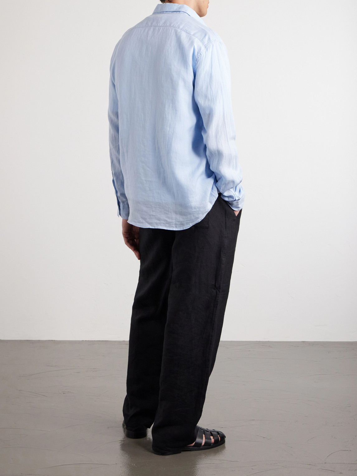 Sunspel Linen Shirt - Men | Thumbnail 4 Sunspel Linen Shirt - Men | Thumbnail 4