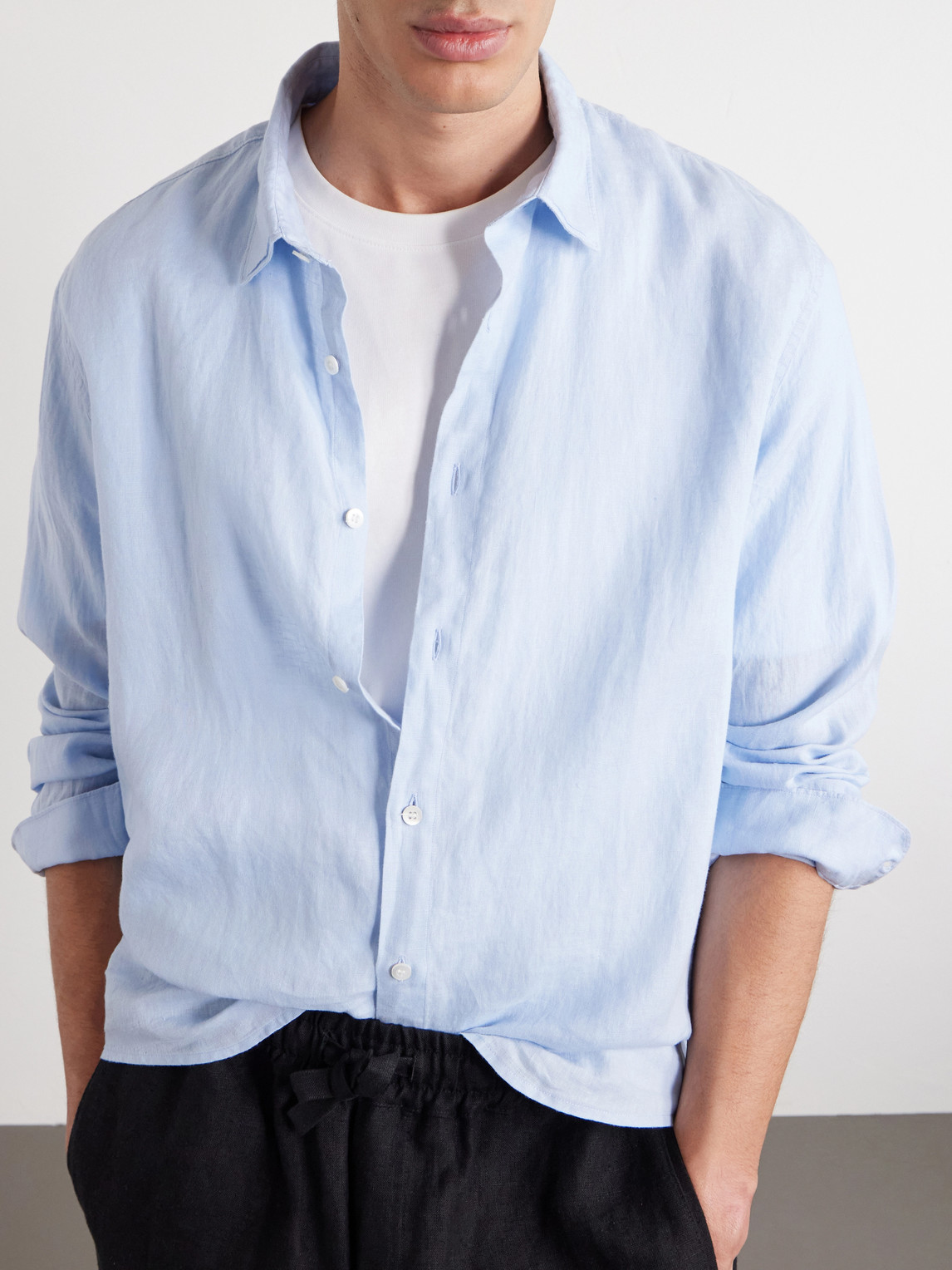 Sunspel Linen Shirt - Men | Thumbnail 5 Sunspel Linen Shirt - Men | Thumbnail 5