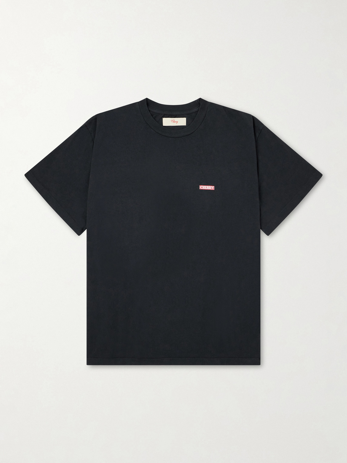 Cherry Los Angeles Logo-print Cotton-jersey T-shirt In Black