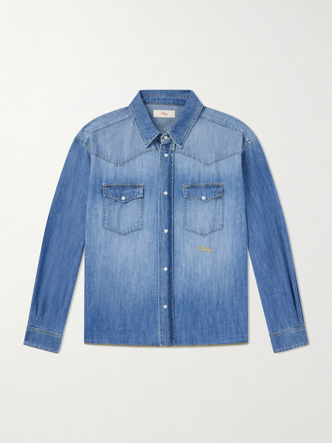 Cherry Los Angeles Denim Shirt In Blue