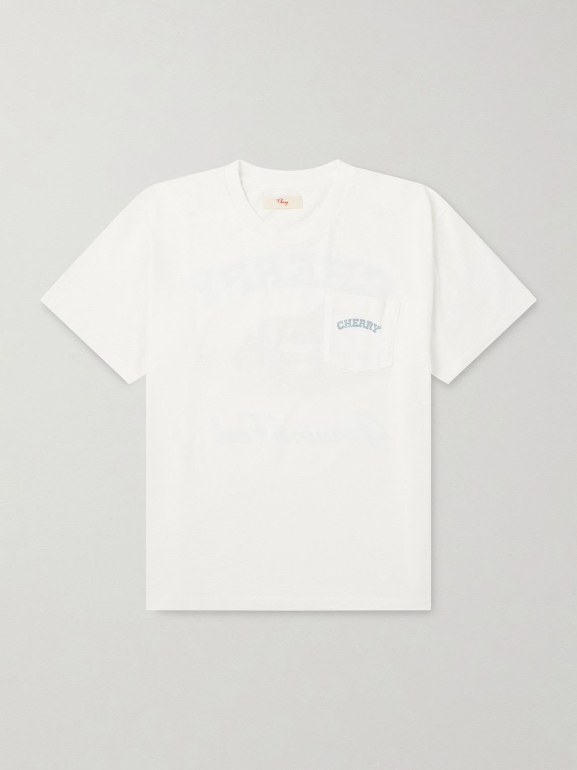 Cherry Los Angeles Cotton-jersey T-shirt In White
