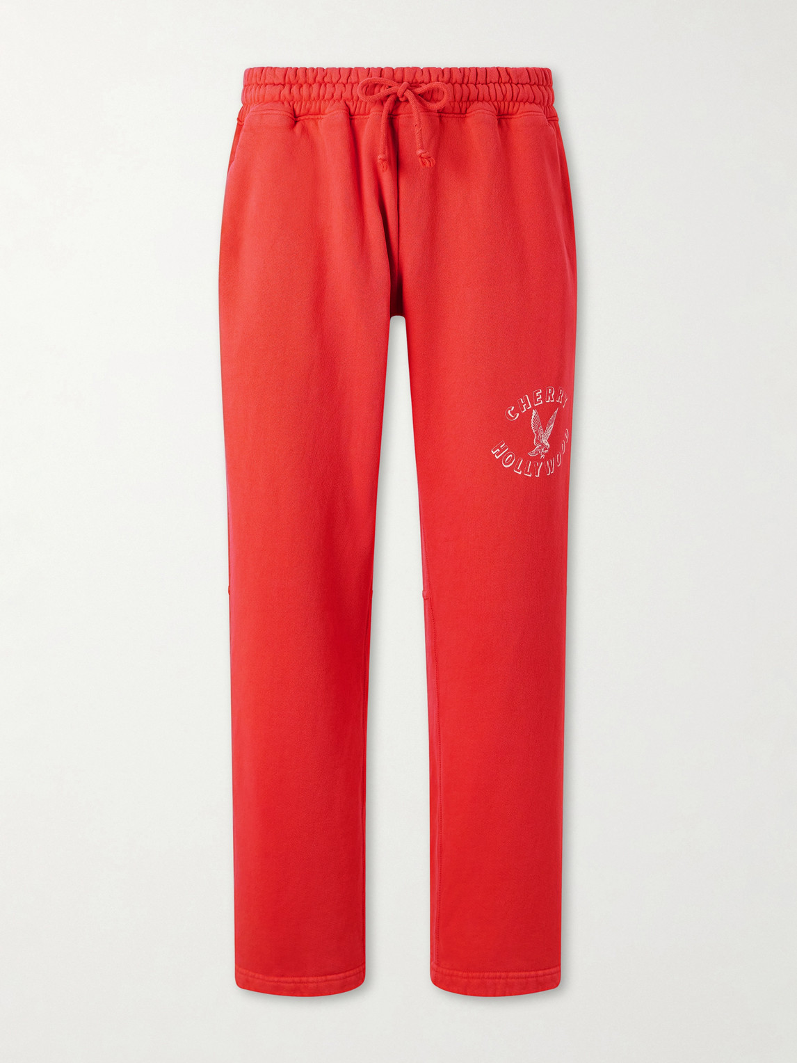 Cherry Los Angeles Hollywood Straight-Leg Logo-Print Cotton-Jersey Sweatpants - Men | Thumbnail 6 Cherry Los Angeles Hollywood Straight-Leg Logo-Print Cotton-Jersey Sweatpants - Men | Thumbnail 6