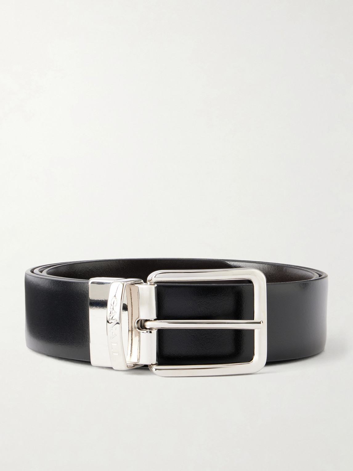 Canali 3.5cm Reversible Leather Belt - Men | Thumbnail 4