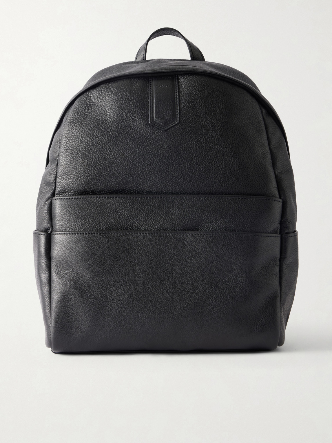 Canali Full-Grain Leather Backpack - Men