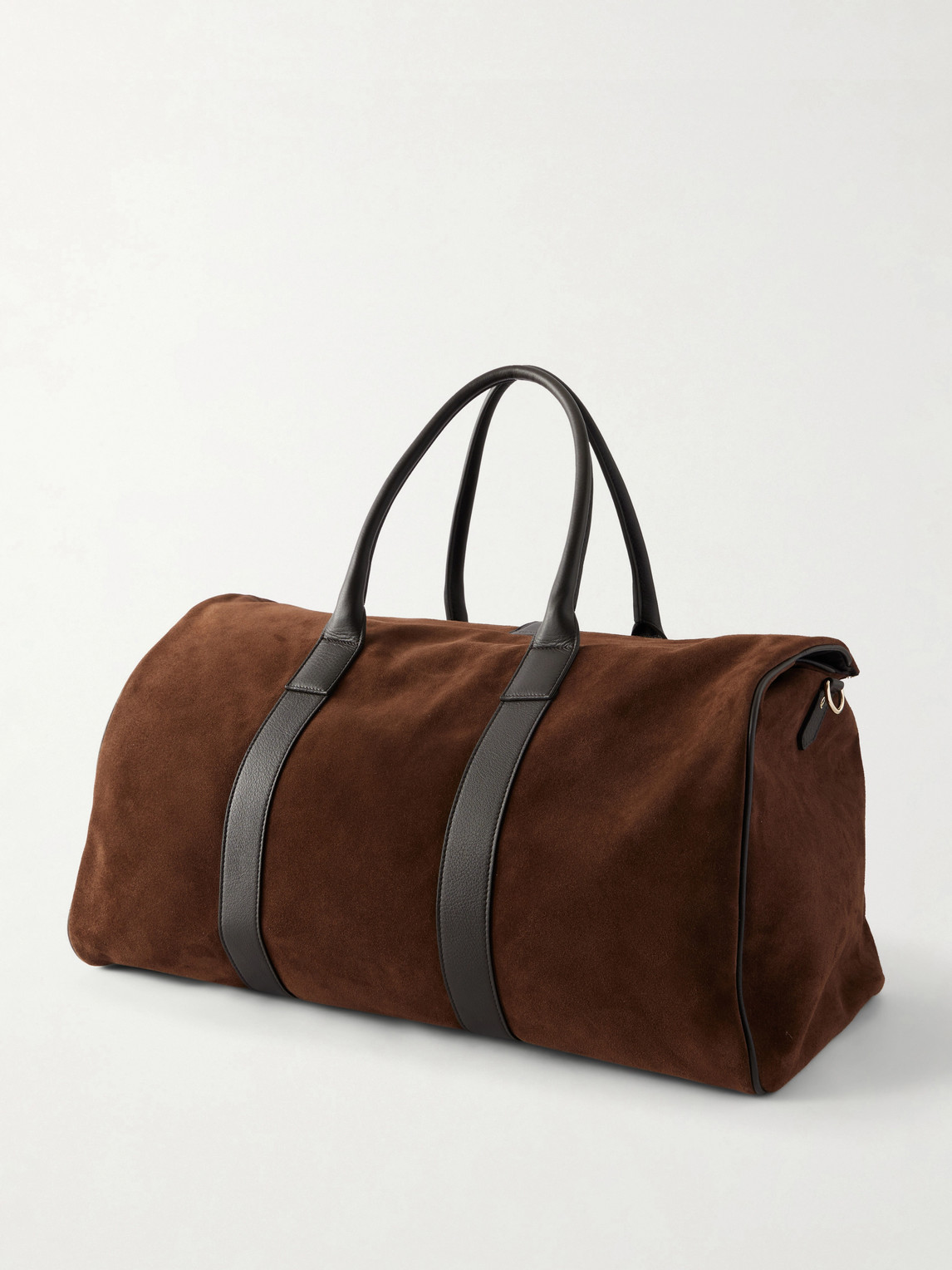 Canali Leather-Trimmed Suede tote - Men | Thumbnail 4