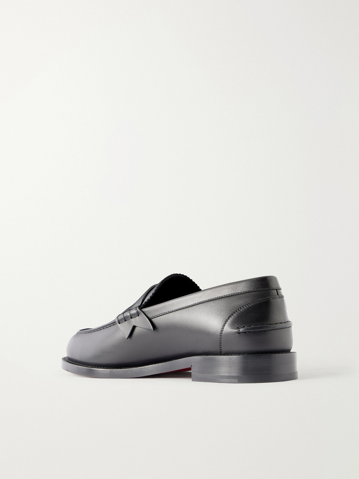 The Plato Logo-Embellished Leather Penny Loafers