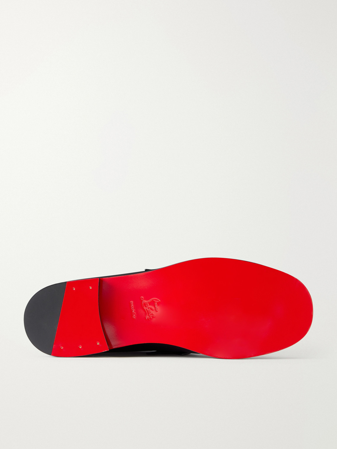 The Plato Logo-Embellished Leather Penny Loafers