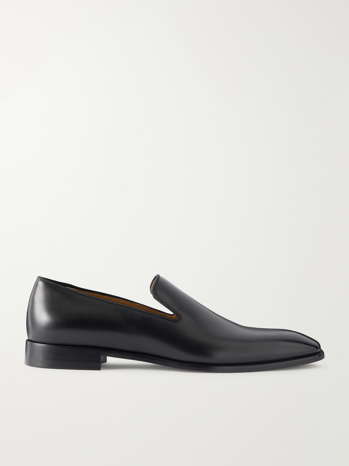 Christian Louboutin Christian Louboutin - Danny Leather Loafers - Men - Black - EU 40 aus 90% Fallow Deer Printed Calf Leather 10% Various Materials in Black