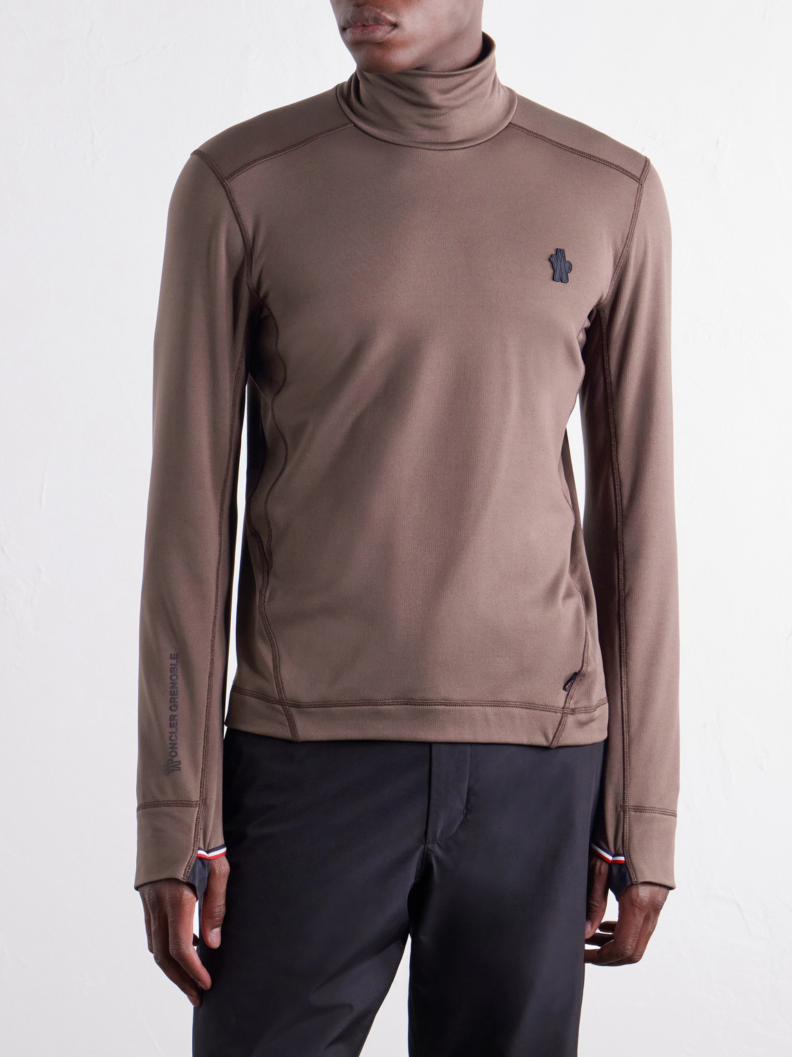 Grenoble - Slim-Fit Logo-Appliquéd Polartec® Power Grid™ Base Layer