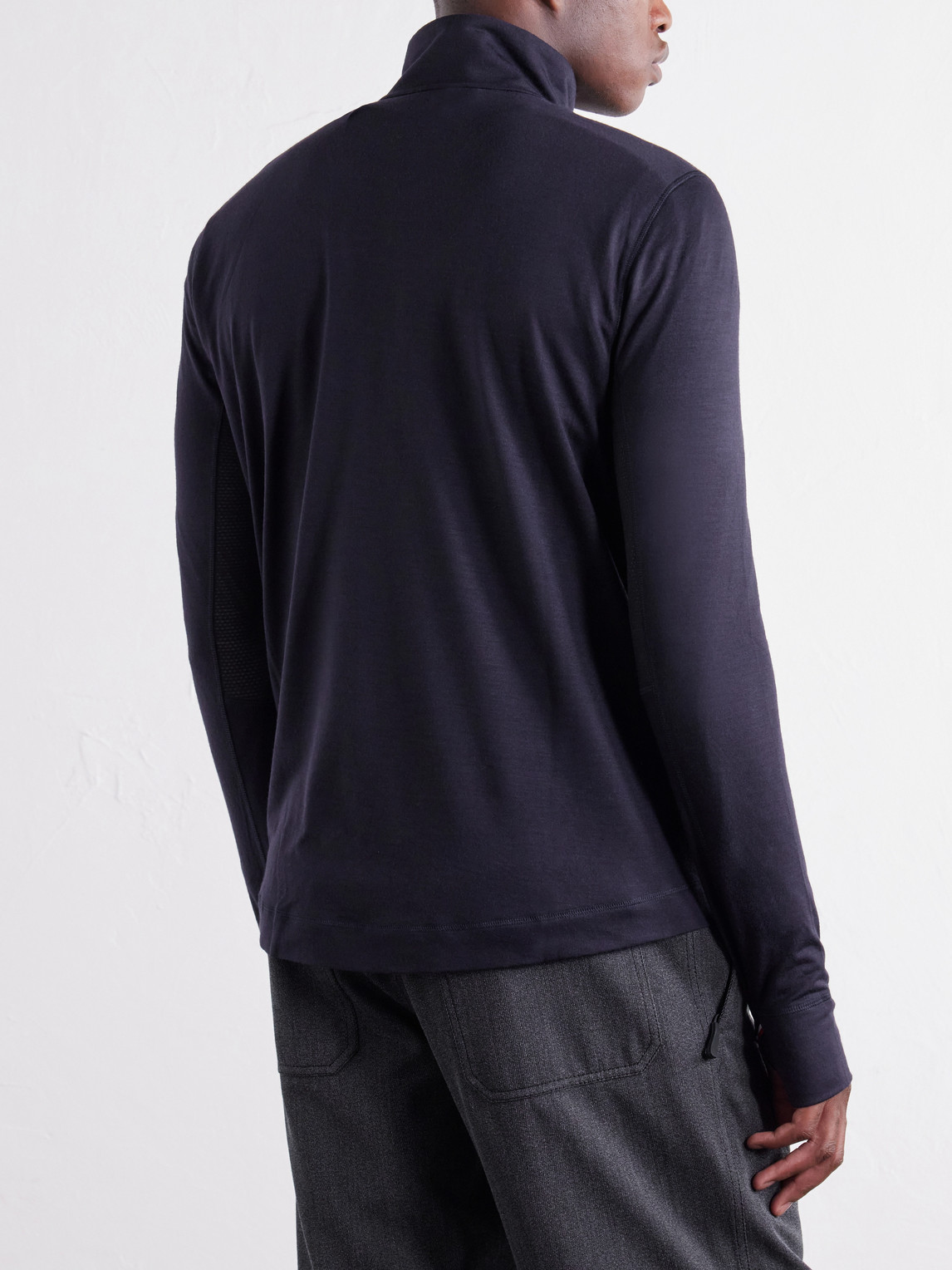 Grenoble - Wool-Blend Jersey Zip-Up Ski Base Layer