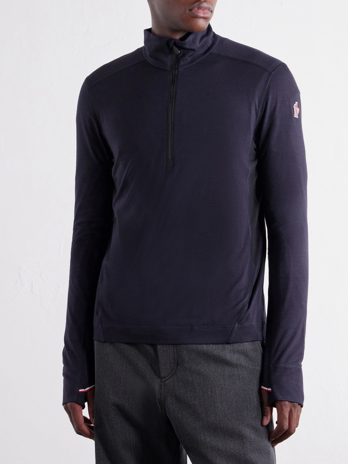 Grenoble - Wool-Blend Jersey Zip-Up Ski Base Layer