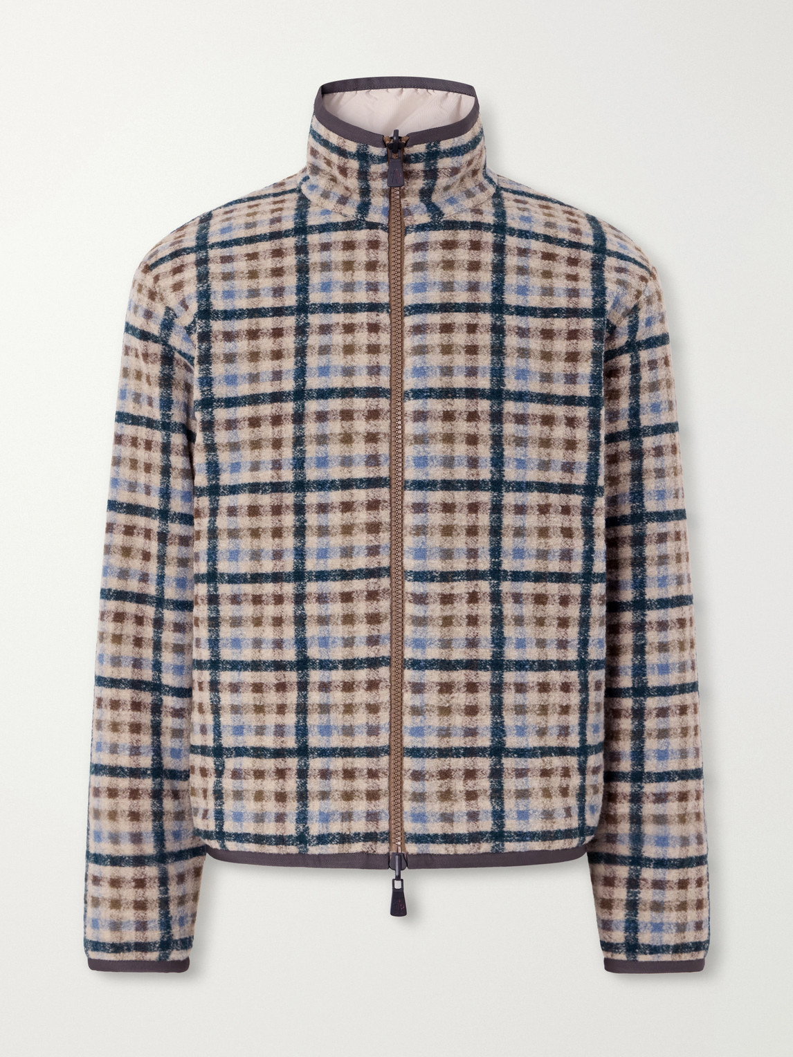 Grenoble - Reversible Checked Shell-Trimmed Fleece Padded Jacket