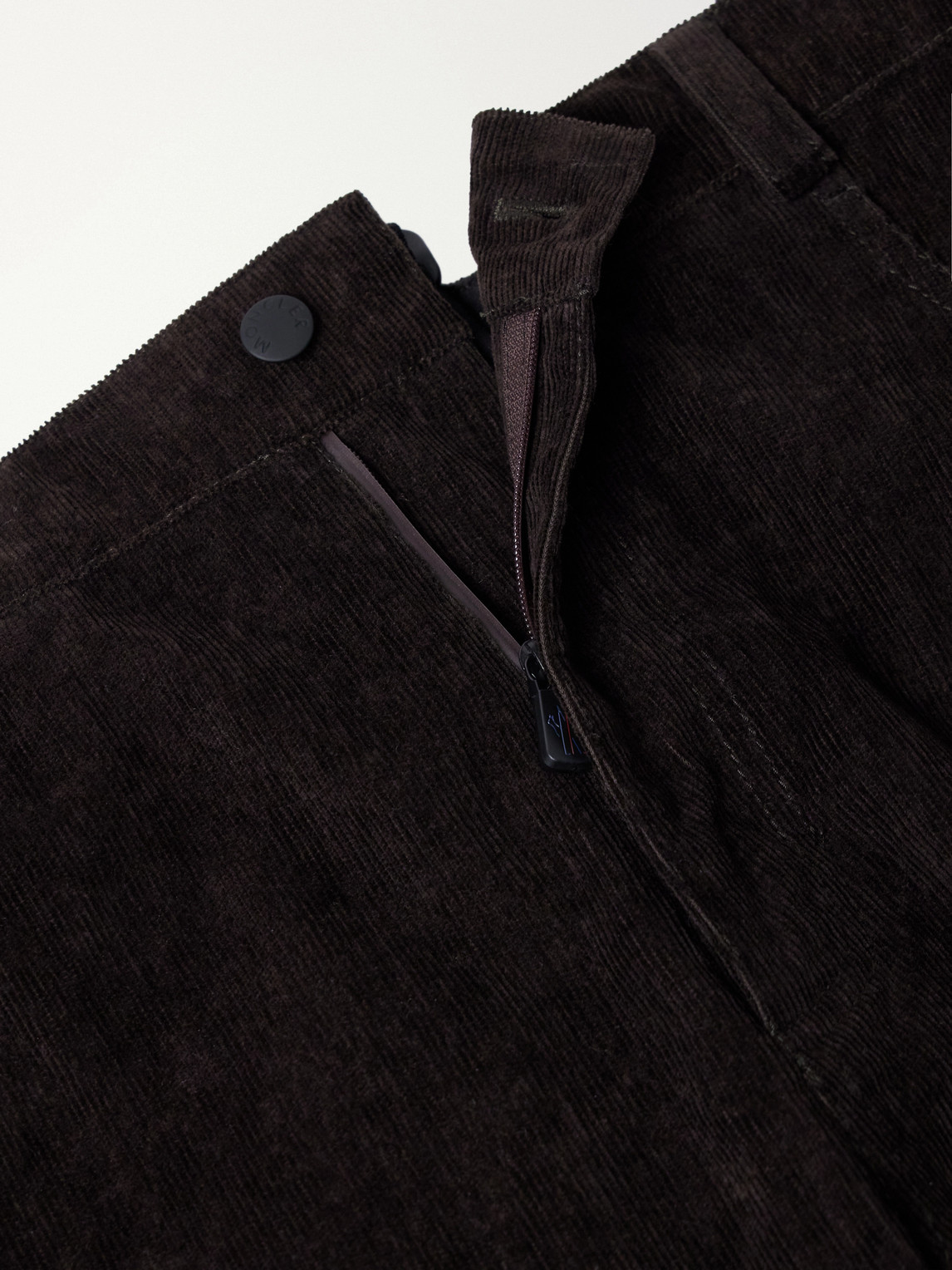 Grenoble - Straight-Leg Padded Webbing-Trimmed Stretch Cotton-Corduroy Ski Salopettes