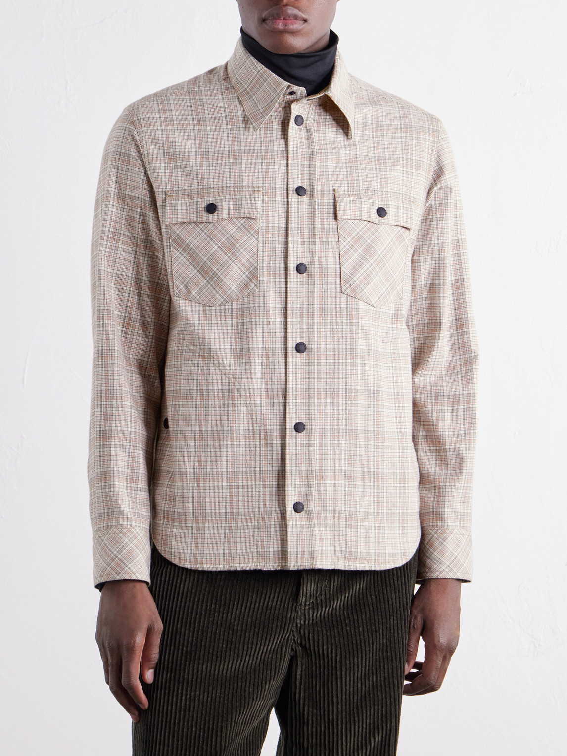 Grenoble - Checked Brushed-Cotton Shirt