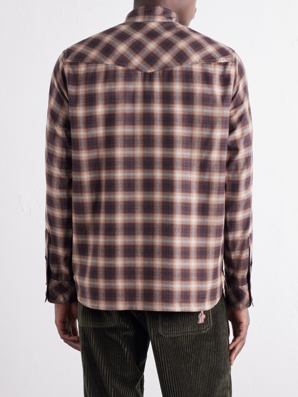 Grenoble - Checked Brushed Cotton And Lyocell-Blend Shirt