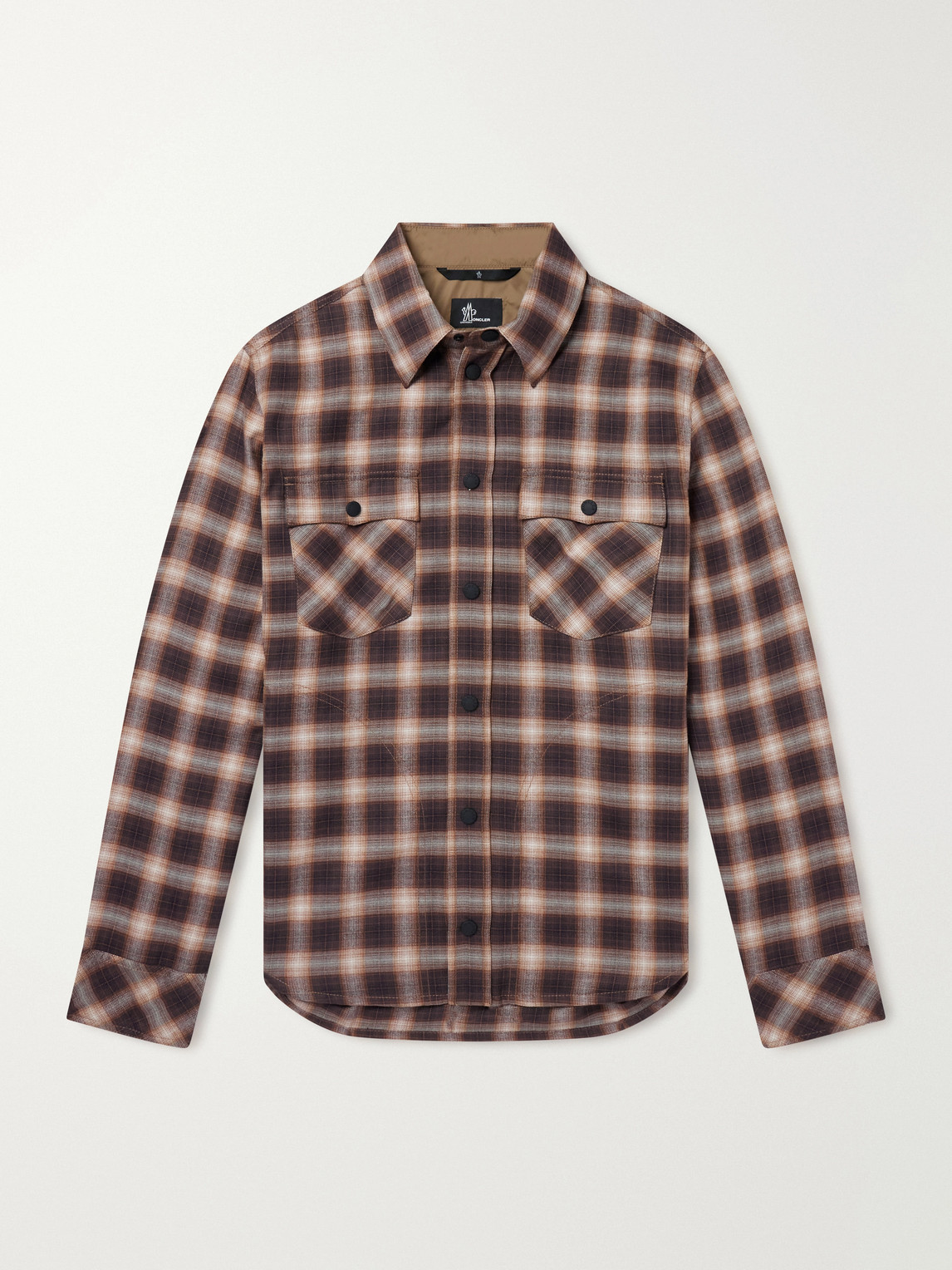 Grenoble - Checked Brushed Cotton And Lyocell-Blend Shirt
