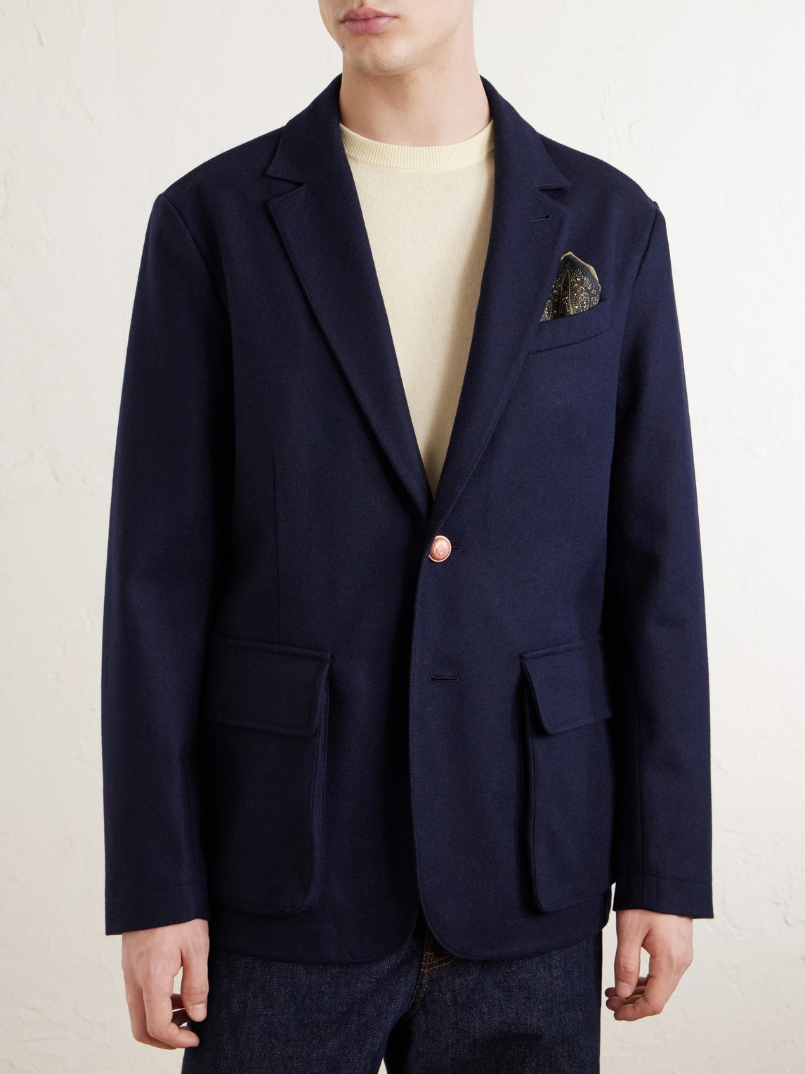  Private White V.c. - The Demob Merino Wool Blazer - Men - Blue - 2 