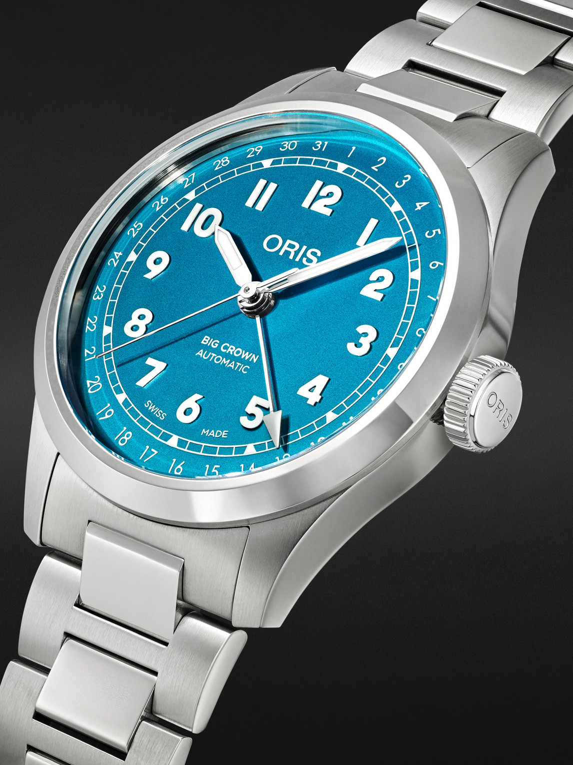  Oris - Big Crown Pointer Date Automatic 40mm Stainless Steel Watch, Ref. No. 01 754 7798 4065-07 8 20 06 - Men - Blue 