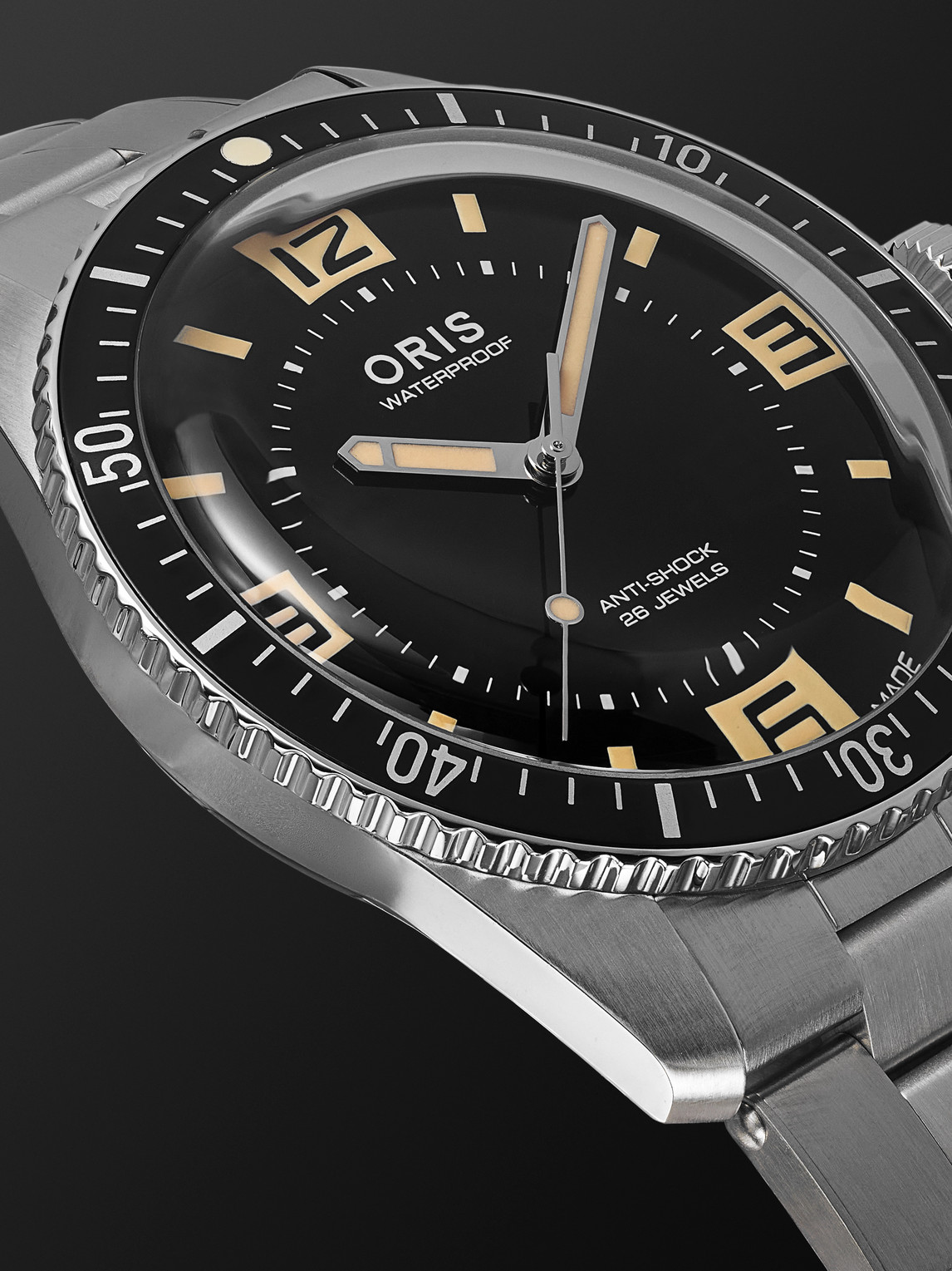  Oris - 60th Anniversary Edition Automatic 40mm Stainless Steel Watch, Ref. No. 01 733 7772 4034-set - Men - Black 