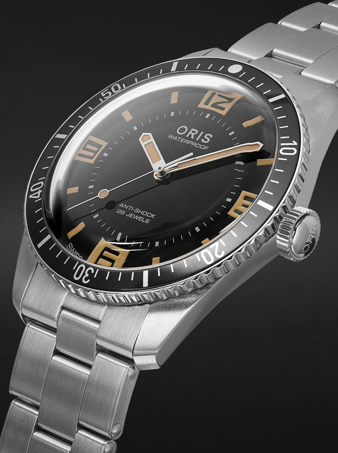  Oris - 60th Anniversary Edition Automatic 40mm Stainless Steel Watch, Ref. No. 01 733 7772 4034-set - Men - Black 