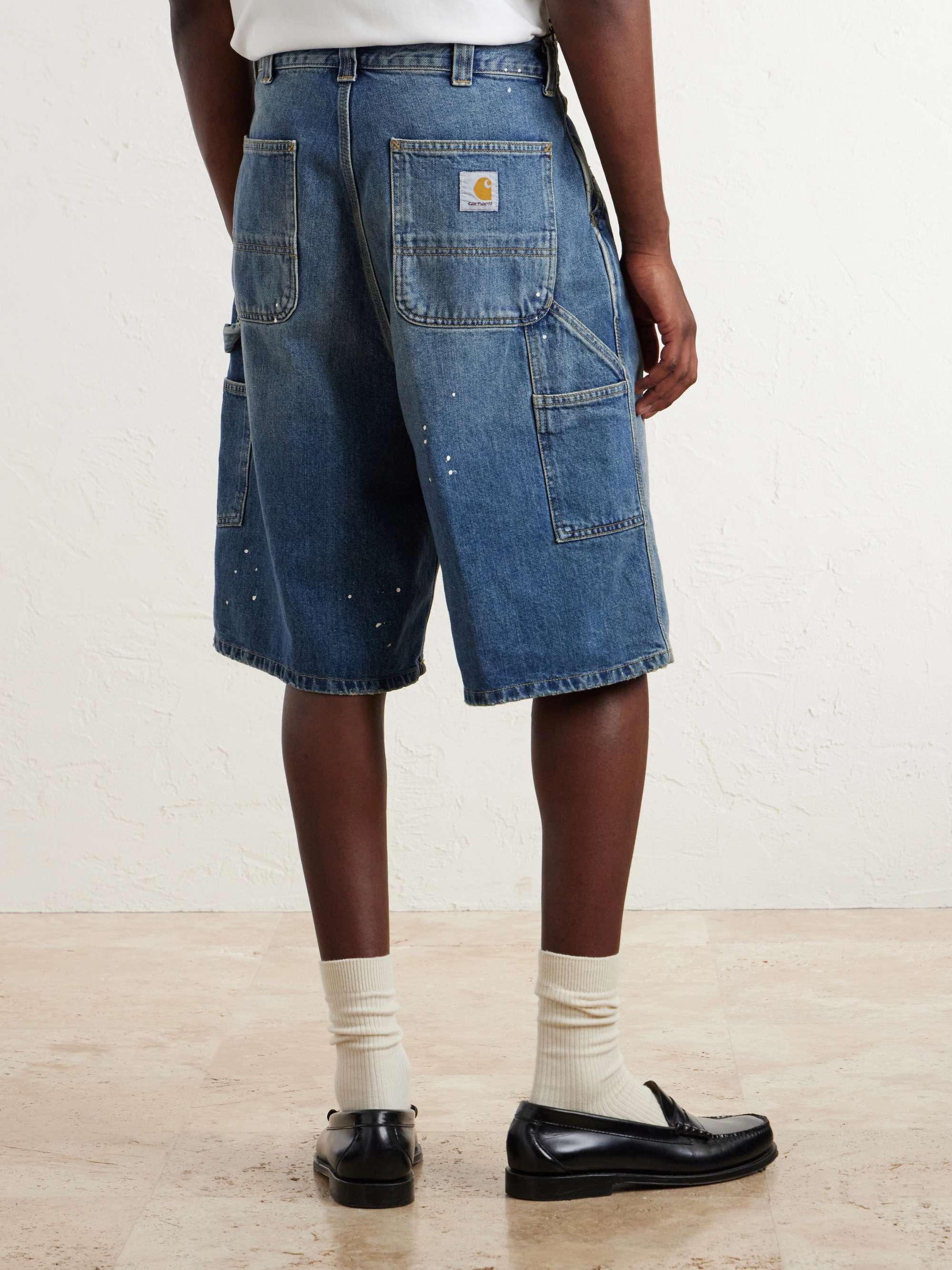 パンツ Carhartt denim shorts CARHARTT WIP Straight-Leg Denim Shorts for Men | MR PORTER