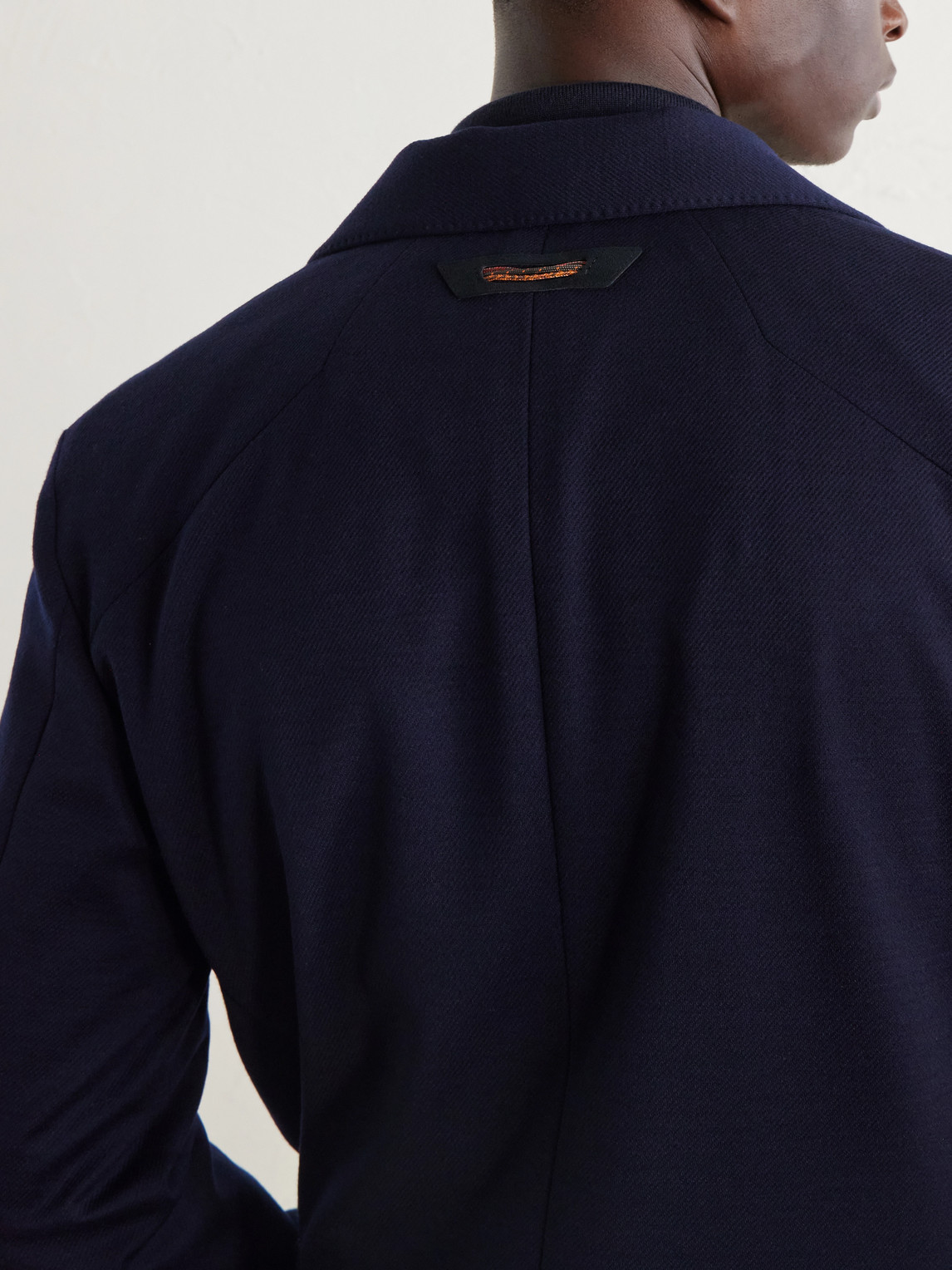 Hodded Virgin Wool Blazer
