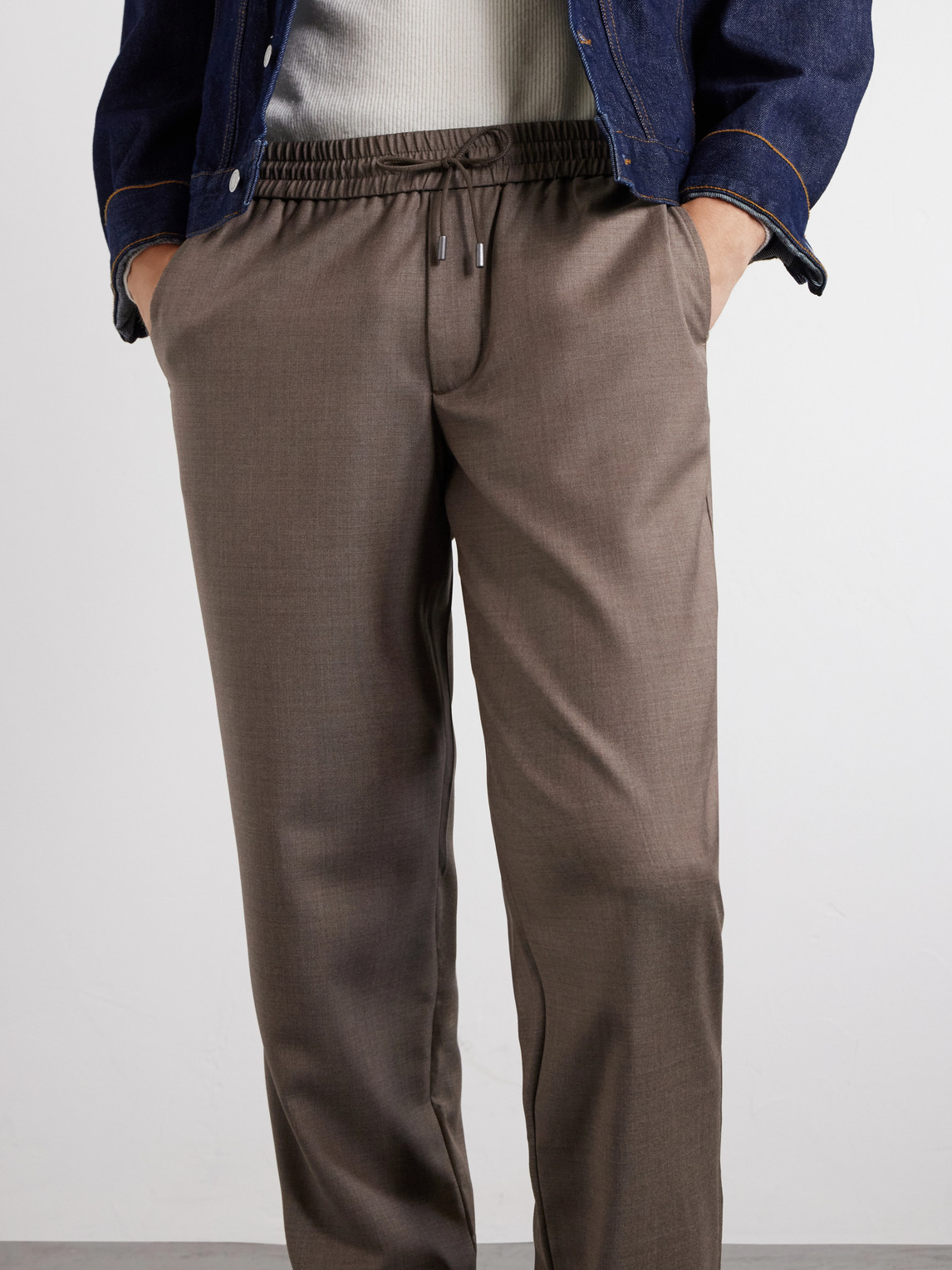 Mindset Straight-Leg Cotton-Blend Twill Trousers