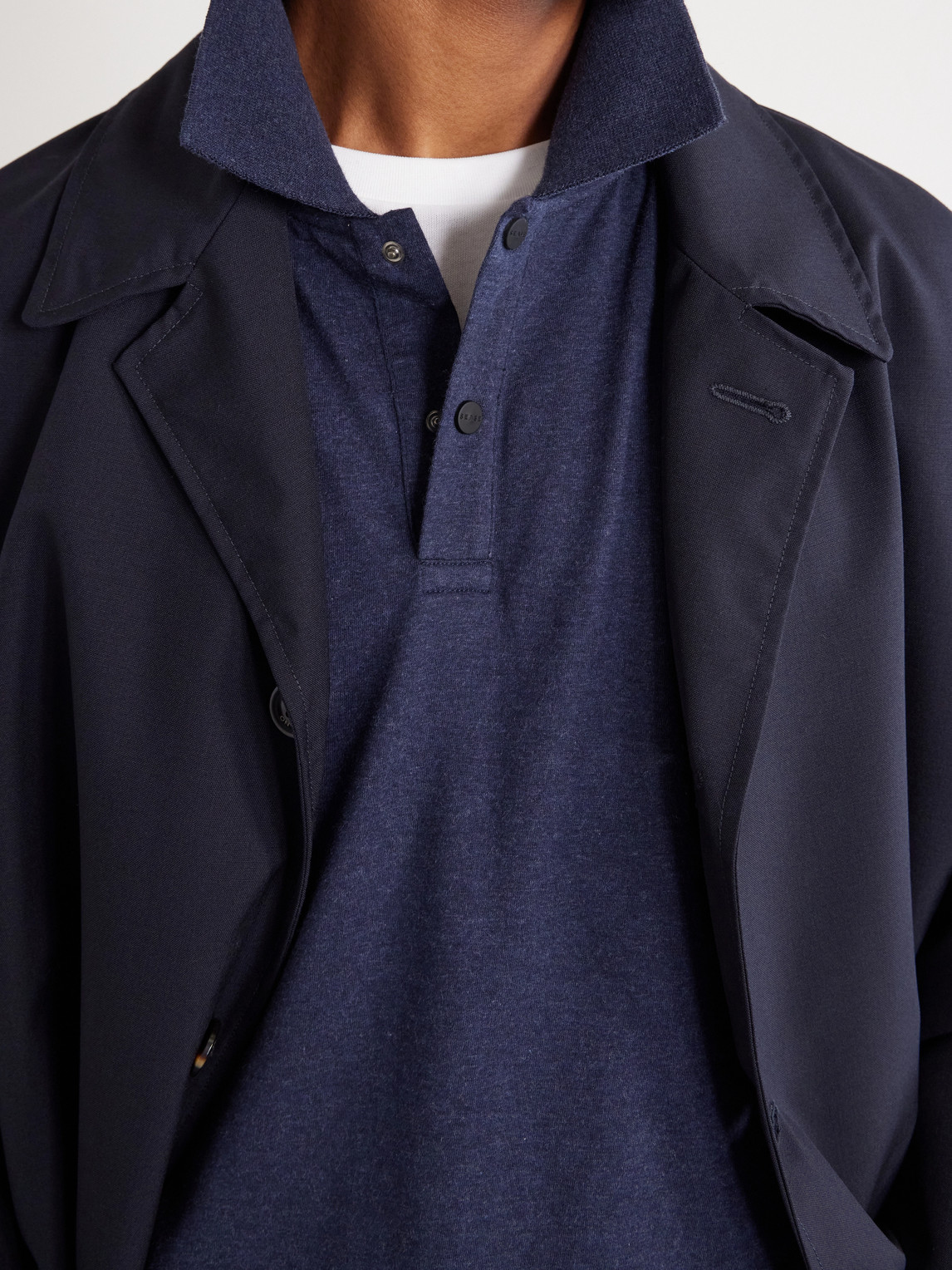 Cotton And Cashmere-Blend Jersey Polo Shirt