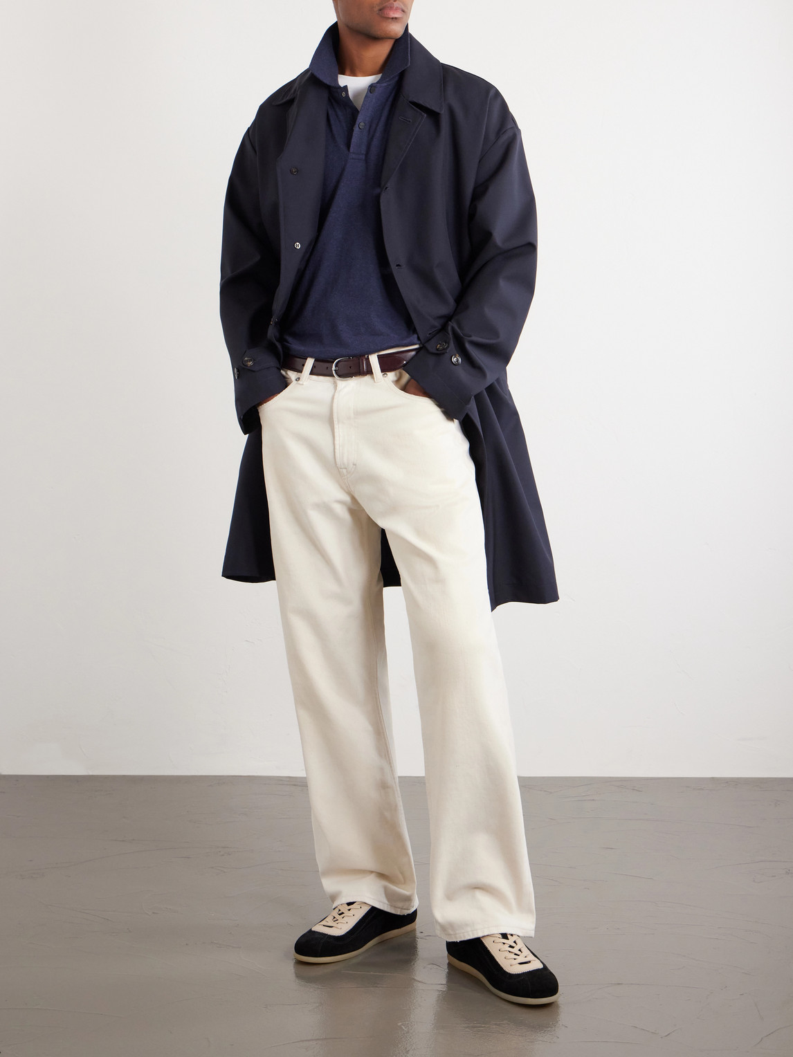 Cotton And Cashmere-Blend Jersey Polo Shirt