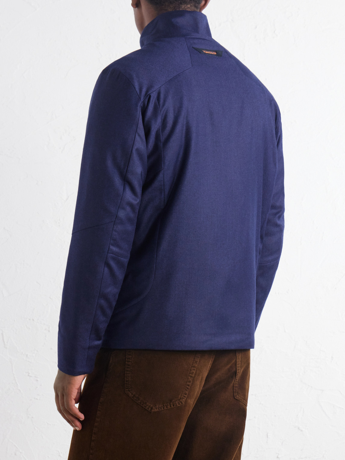 Padded Wool And Silk-Blend Jacket