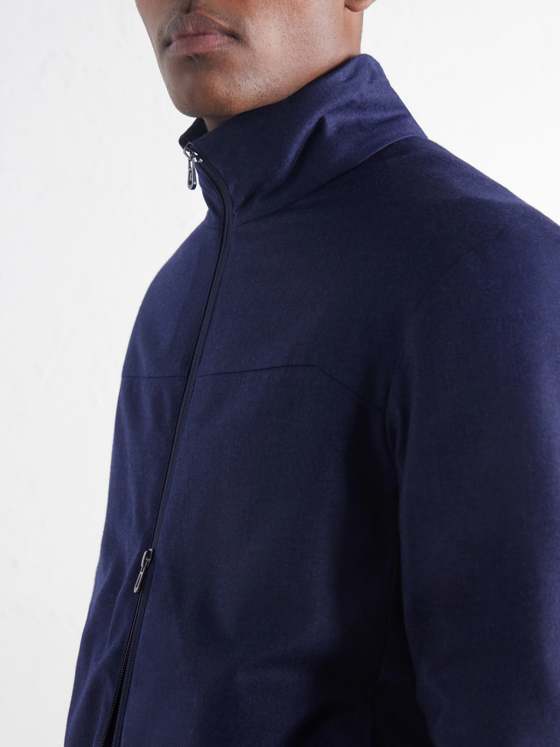 Padded Wool And Silk-Blend Jacket