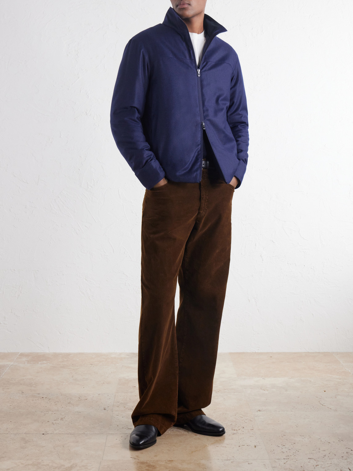 Padded Wool And Silk-Blend Jacket