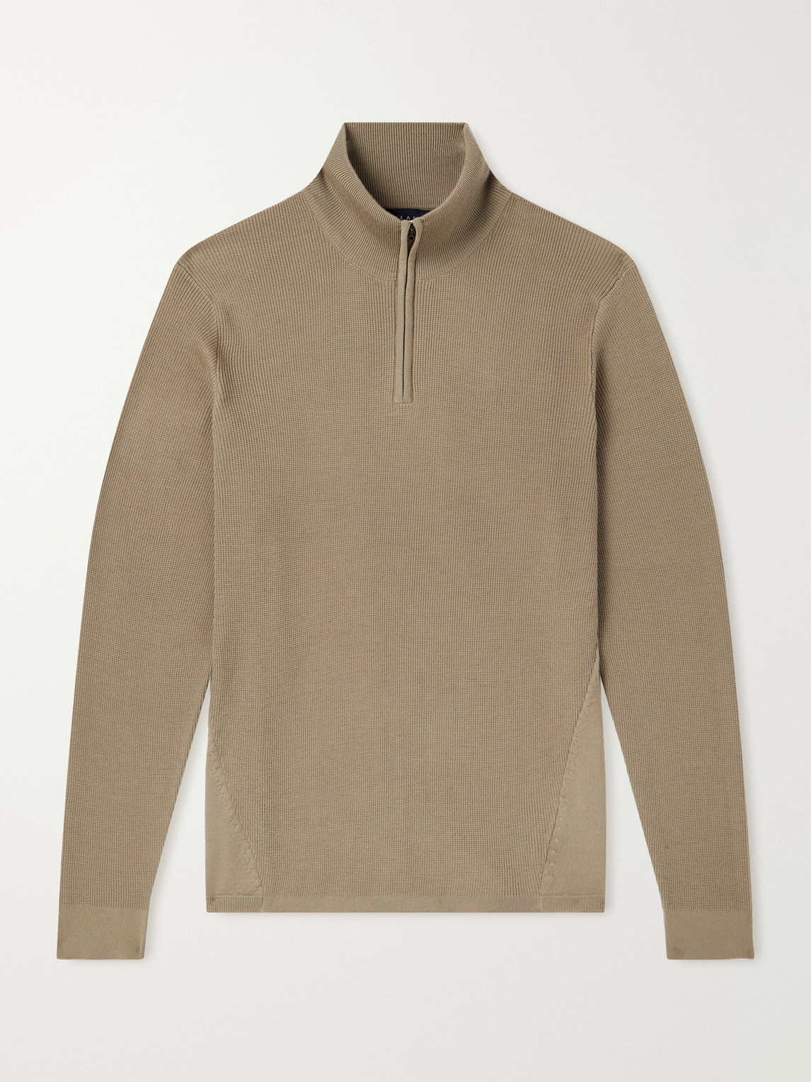 Sease Waffle Turtle-neck Wool-knitted Sweater In Neutrals
