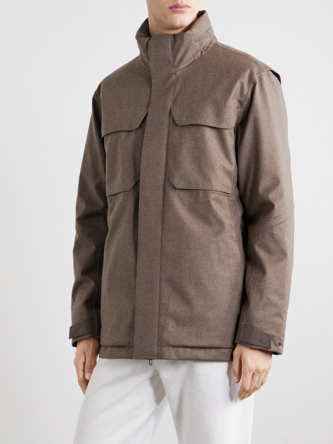 Padded Wool And Cashmere-Blend Jacket