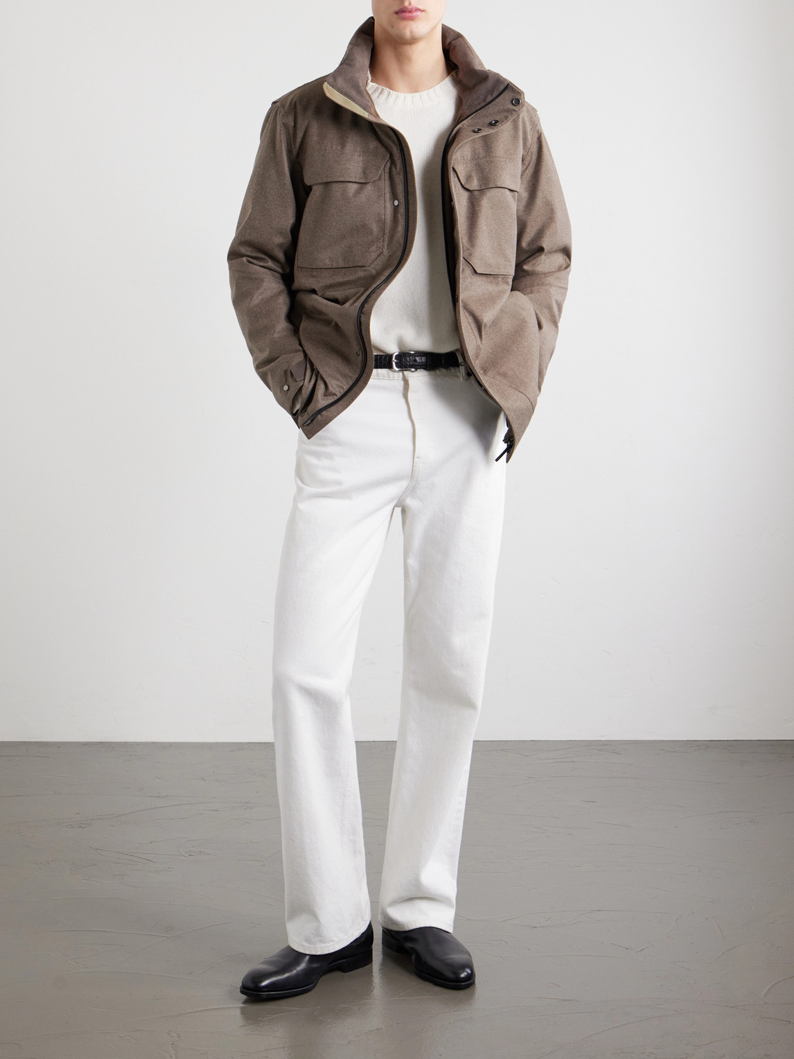 Padded Wool And Cashmere-Blend Jacket