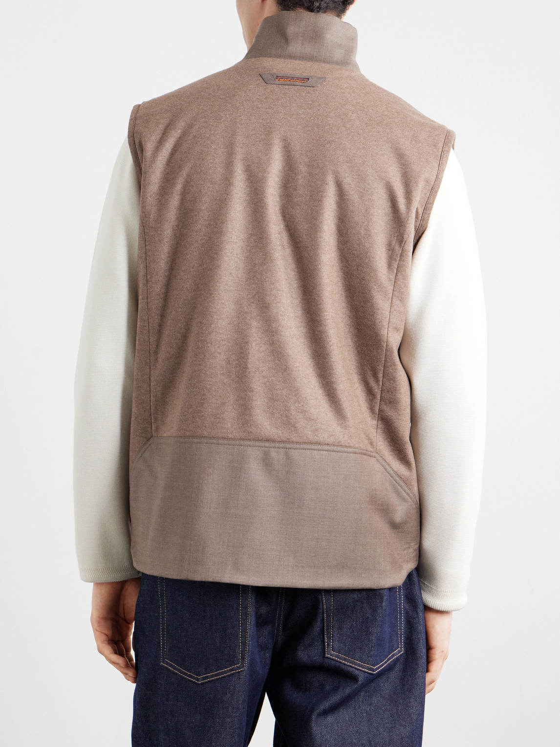 Explorer Reversible Padded Cashmere And Wool Gilet