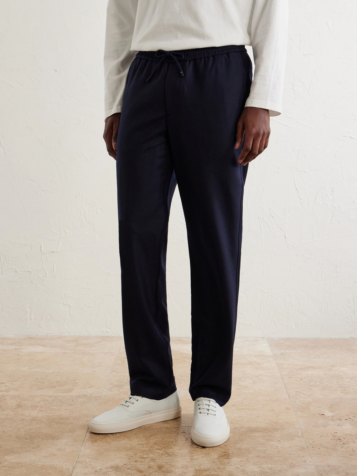 Mindset Straight-Leg Stretch Virgin Wool-Flannel Trousers