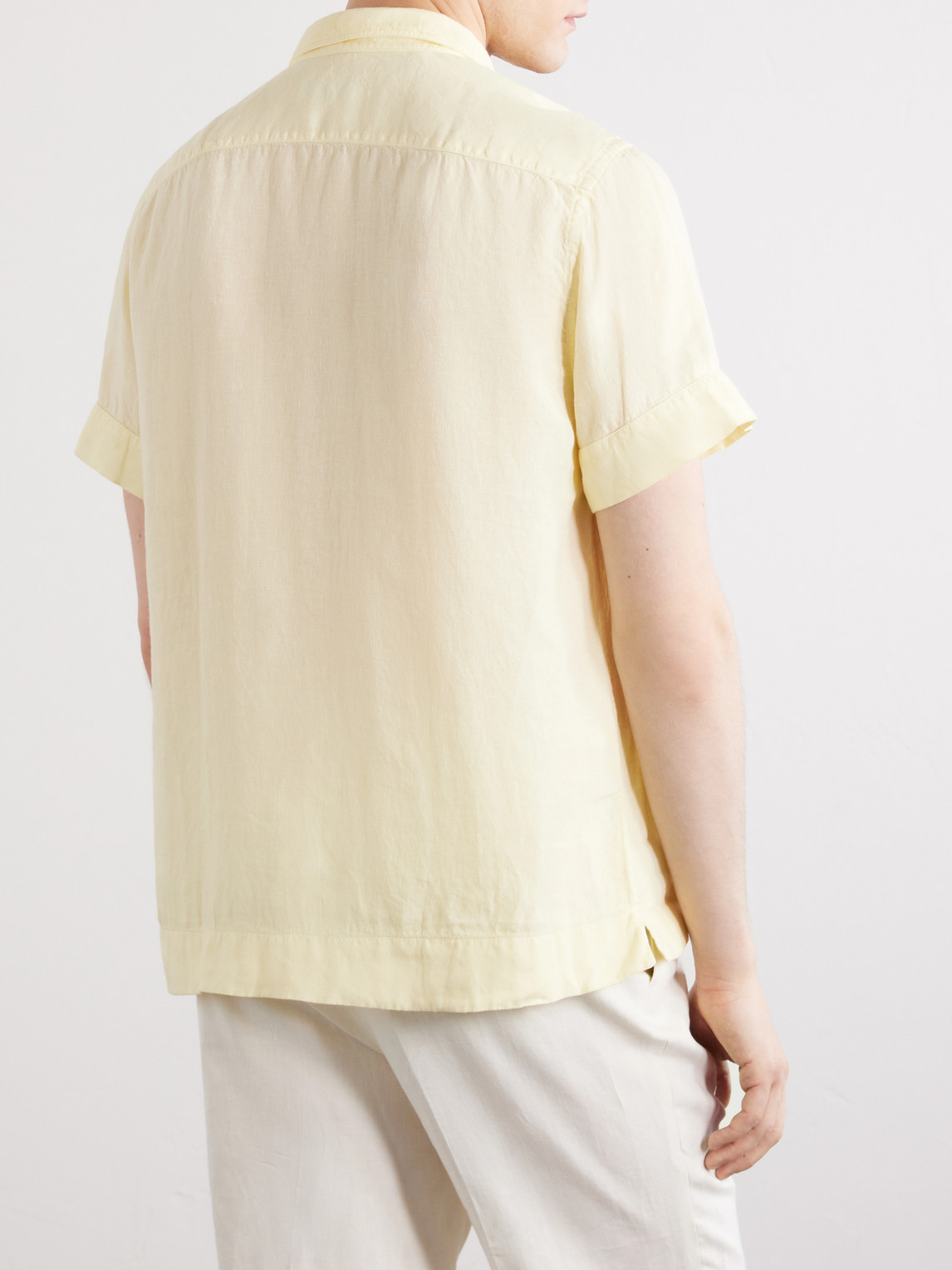  Boglioli - Linen Shirt - Men - Yellow - Eu 39 