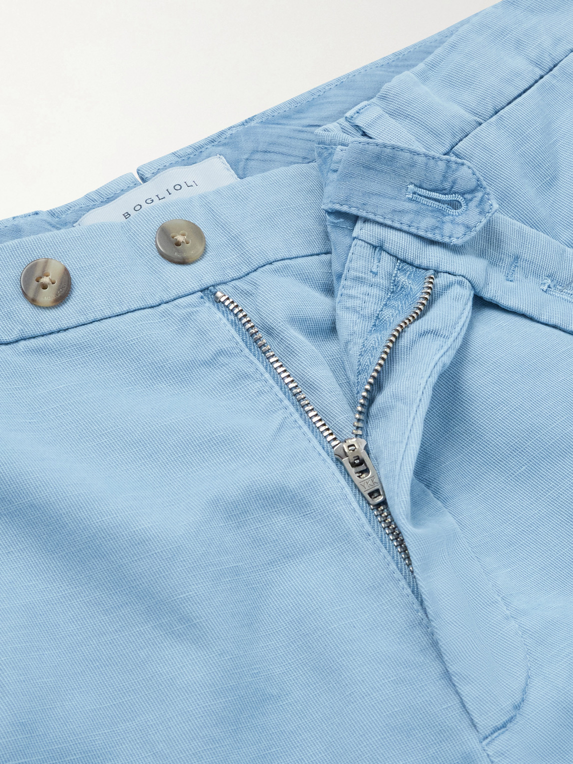 Straight-Leg Cotton-Blend Suit Trousers