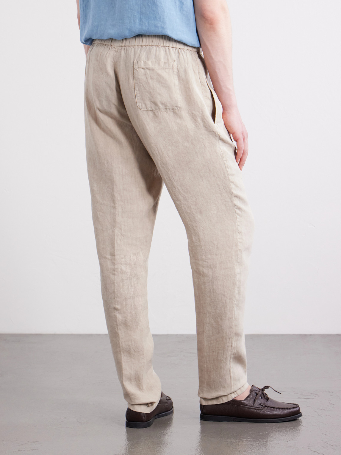  Boglioli - Tapered Linen Trousers - Men - Neutrals - It 46 