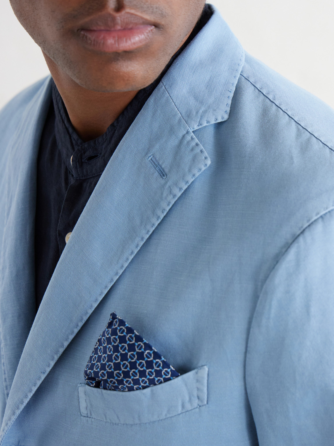 Stretch Cotton And Linen-Blend Suit Jacket